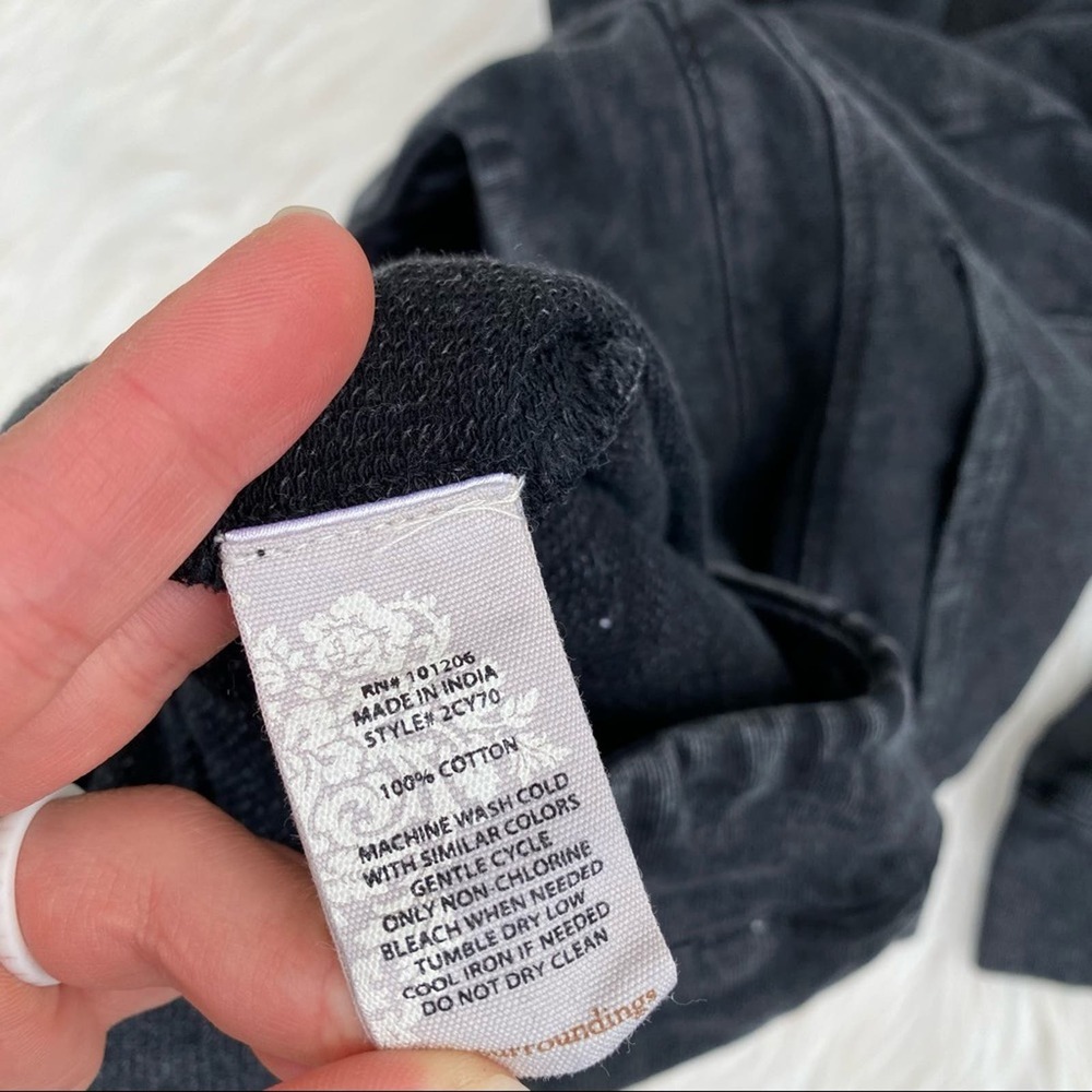 Soft surroundings black wash ankle pants small - Picture 5 of 6